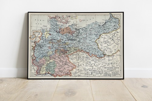 Impero tedesco 1914 mappa