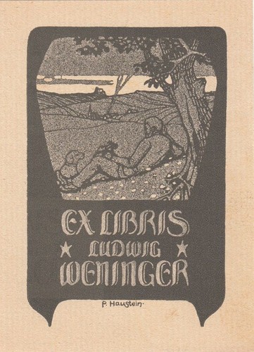 Exlibris bookplate klischee - bookplate,