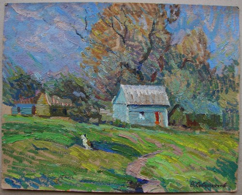 Dipinto olio ucraino - olio,