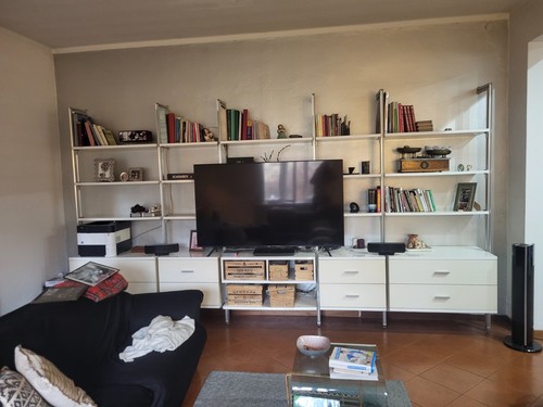 Libreria legno staffe - libreria,