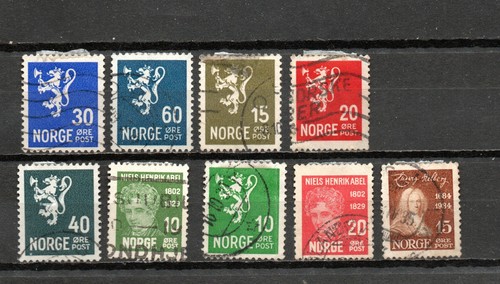 Norvege 1929 timbres - norvege,