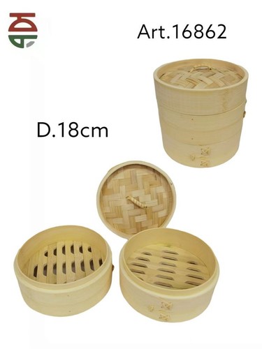 Vaporiera legno bamboo - legno, di