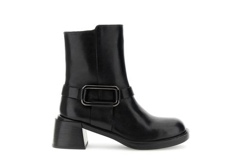 Tronchetto pelle con - pelle,