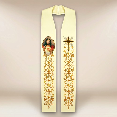 Stola sacerdotale ricamata - , con