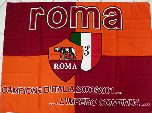 Bandiera roma 2000 2001 - roma, 2000/2001