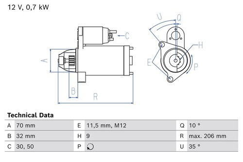 Avviamento bosch 986 027 - bosch, 0