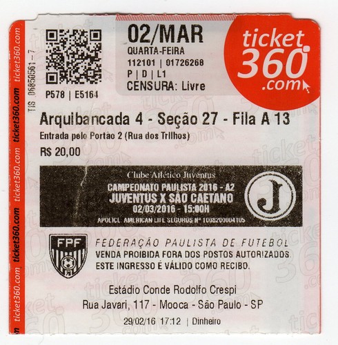 Biglietto bra juventus sao - -,