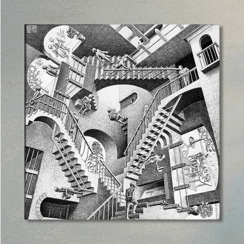 Escher relatività stampe - escher,