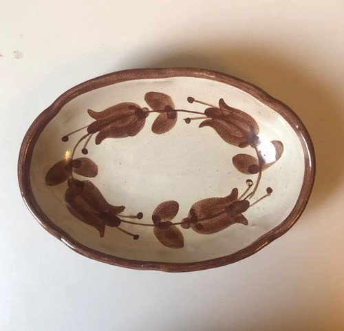 Cas vietri brown flower bowl - vietri,