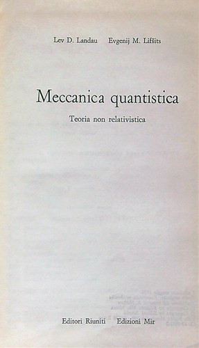 Meccanica quantistica teoria - meccanica,