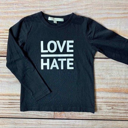 Shirt nera manica - manica, lunga
