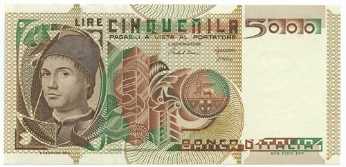 5000 lire ritratto uomo - ritratto, d'uomo