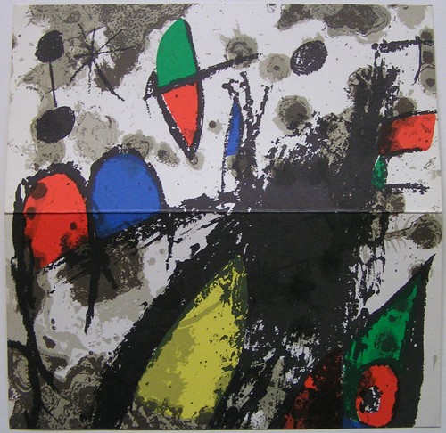 Joan miro carte litho - joan, 1975