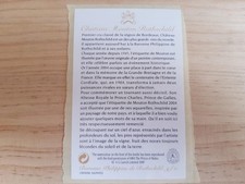 Contre étiquette vin chateau - vin,