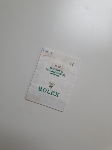 Certificato garanzia rolex - garanzia,