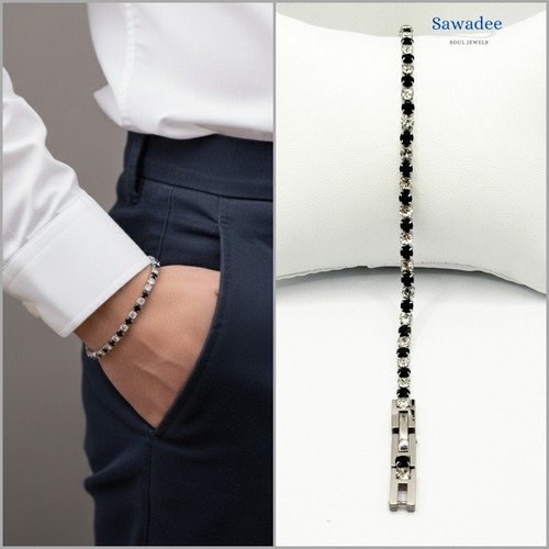Bracciale tennis uomo - bracciale,