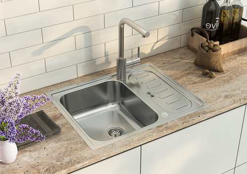 Acciaio inox lavello incasso - acciaio,
