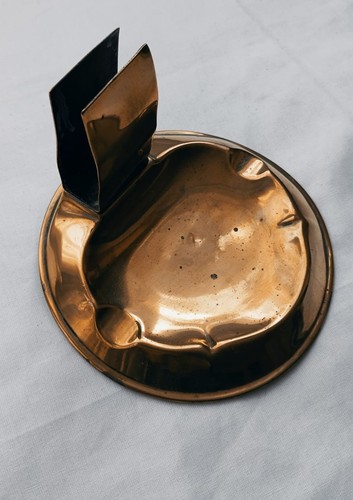 Vintage brass ashtray - vintage,