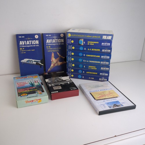 Lotto vhs dvd aviazione - lotto,