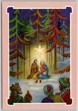Cartolina presepe natale - di,