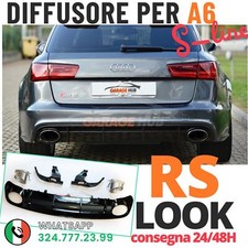 DIFFUSORE + SCARICHI INOX RS6