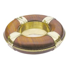 Posacenere ottone legno - posacenere, in