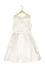 Abito MonnaLisa formale occasione taglia EU 140 bianco bambina nuovo