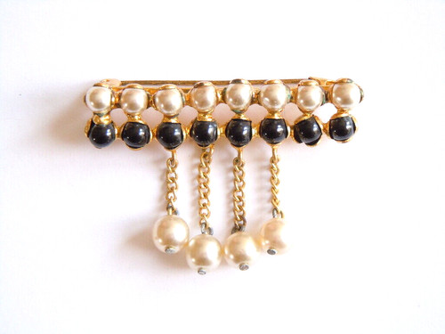 Spilla con perle artificiali - con,
