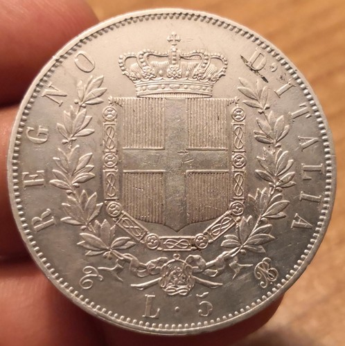 Moneta lire 1865 - moneta,