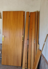 Porta Battente Scrigno colore legno Porte x Interni Casa con cornici 5 pezzi