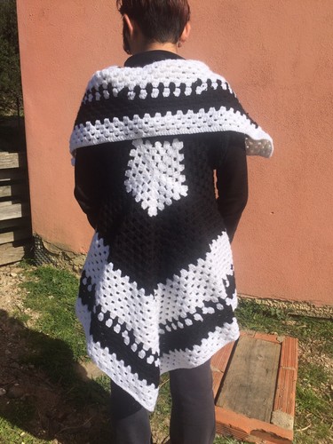 Poncho giacca fatta - poncho/giacca, mano