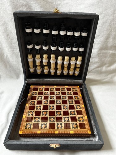 Scacchiera legno madreperla - scacchiera,