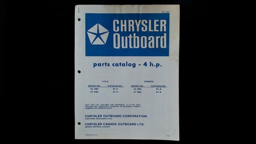 Catalogo ricambi fuoribordo