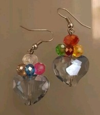 Orecchini donna pendenti bigiotteria semi Swarovski multi colore