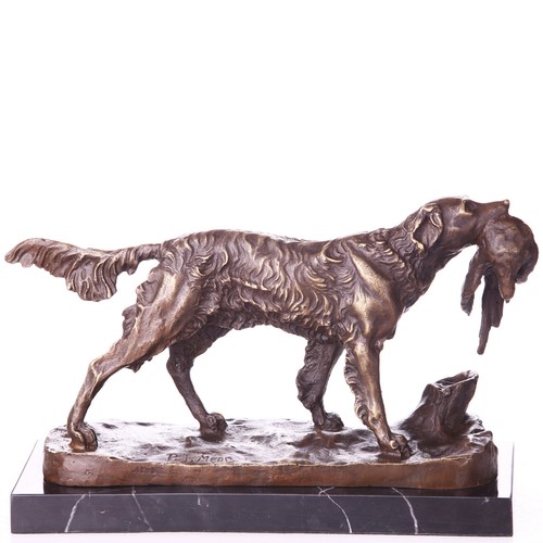 Scultura bronzo cane - in, da