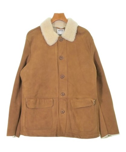 Aspesi mouton coats brown - aspesi, xl