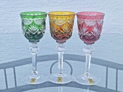 Vecchi bicchieri cristallo - vecchi,