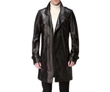 Trench cappotto lungo in vera