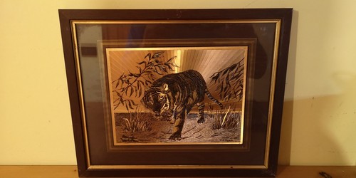 Quadro lamina tigre in - quadro,
