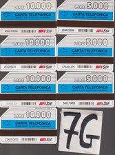 Lotto carta telefonica - carta, sip