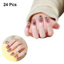  24 Pcs Unghie Finte Kit
