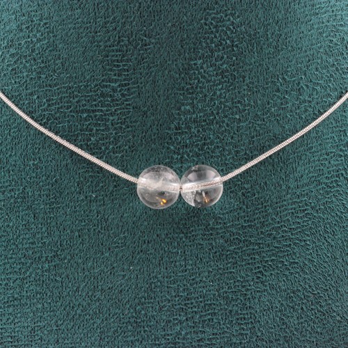 Collana perle quarzo mm - 2, 8