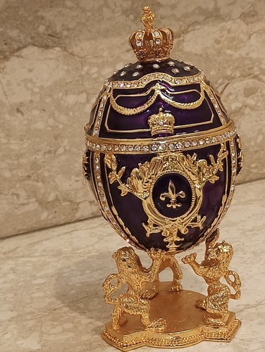 Uovo faberge oro - faberge, viola