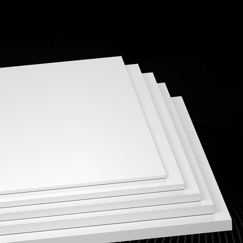 Foglio plastica pvc bianco - plastica,