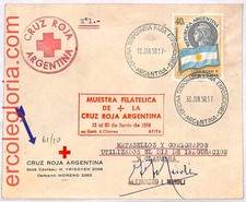 ai3360 - ARGENTINA - STORIA POSTALE - Copertina - Croce Rossa - 1958