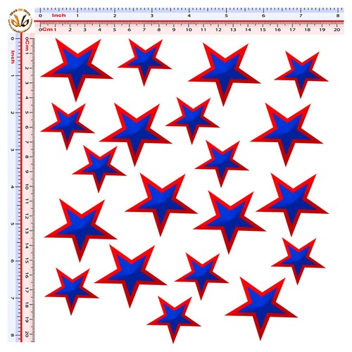 Stelle rossoblu adesivi - rossoblu,