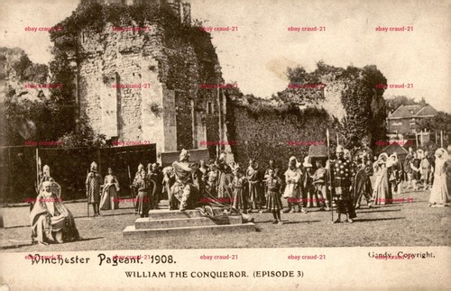 Winchester pageant postcard - winchester,