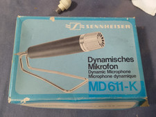 SENNHEISER MD-611- MICROFONO DINAMICO - 1965 - CON SCATOLA - FUNZIONANTE