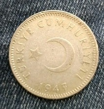 TURCHIA 1 lira 1947 Argento