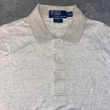 Polo Ralph Lauren uomo golf fit polo grigio chiaro testurizzata erica taglia M nuova con etichetta regalo